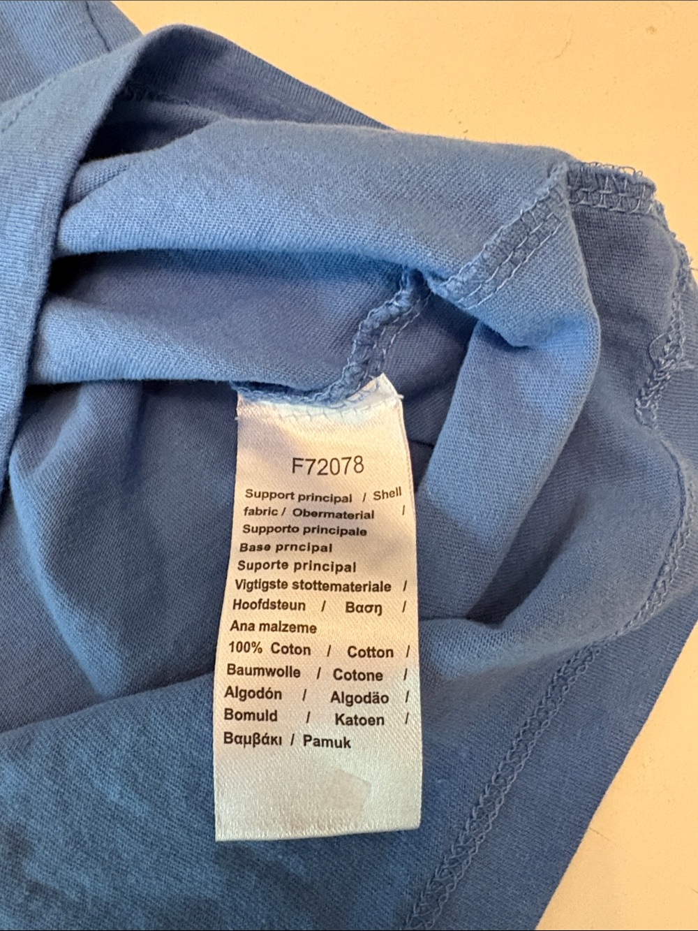 Lacoste ladies blue cotton t size 36 (XS/S) - Picture 4 of 8